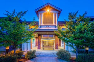 A view of the entrance to Covenant Living at Shores